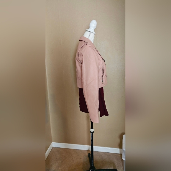 Women's Blank NYC Pink Moto Jacket - Picture 14 of 14